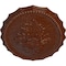 Ekena Millwork Oxford Ceiling Medallion, Hand-Painted Burnished Mahogany Crackle, 16 7/8"W x 11 3/4"H x 1 1/2"P CM16OXBMC - alternate 4